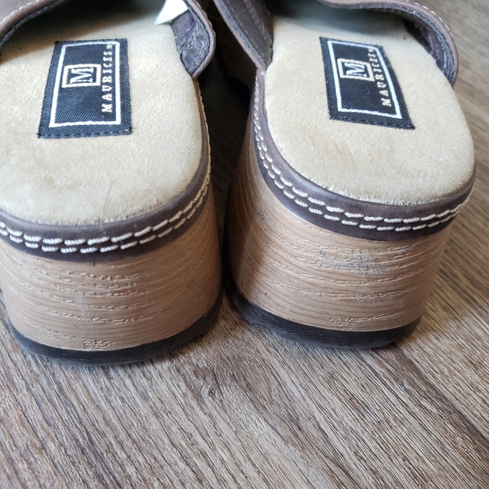 Maurices Brown Platform Clogs - image 7